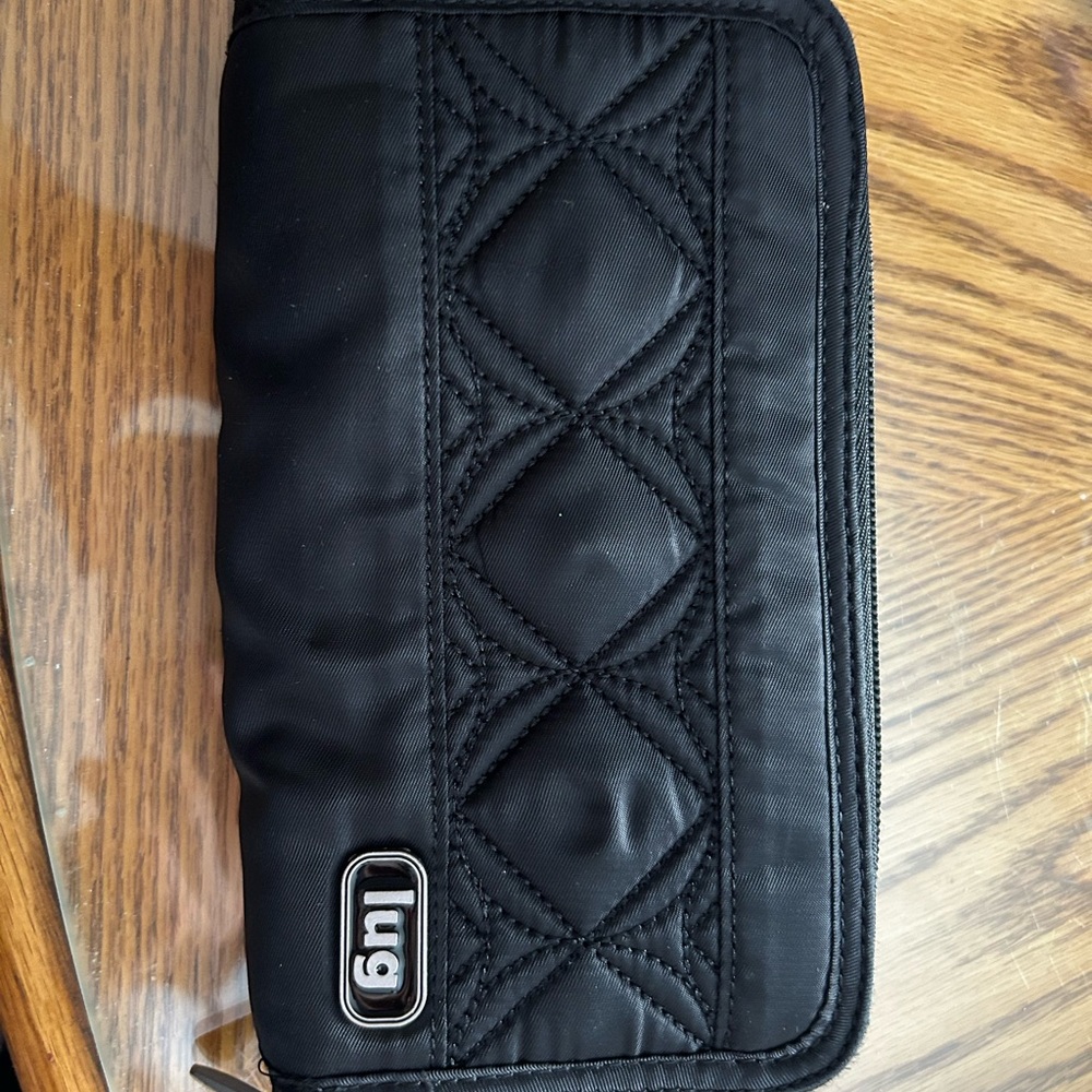 Lug Quilted Black Wallet